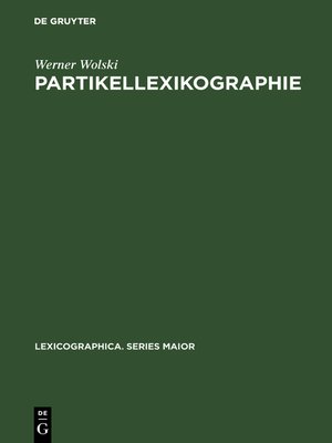 cover image of Partikellexikographie